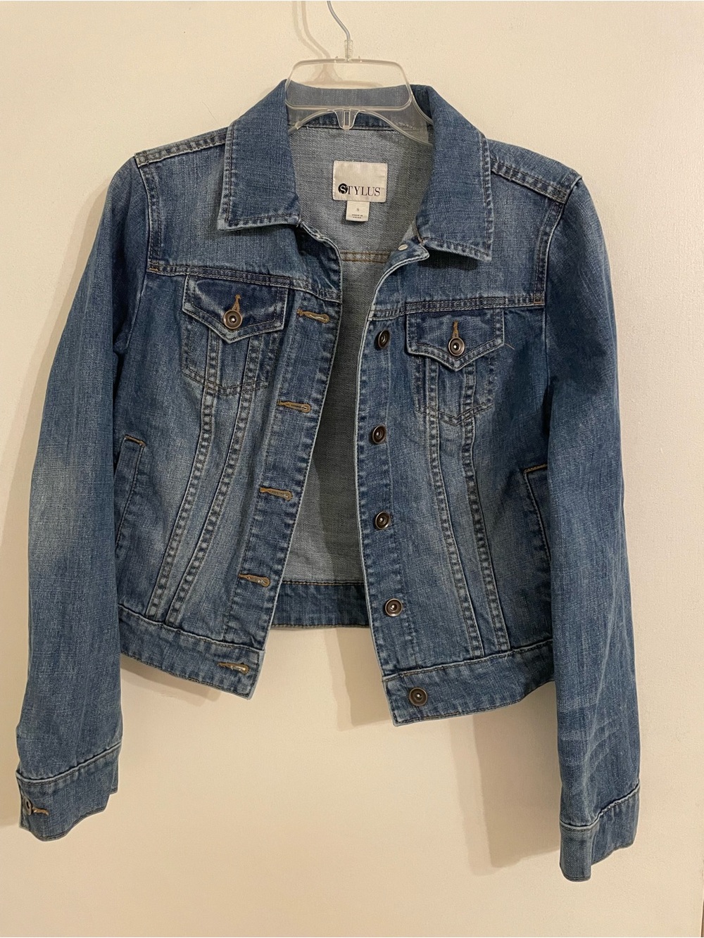 STYLUS Medium Blue Denim Jean Jacket